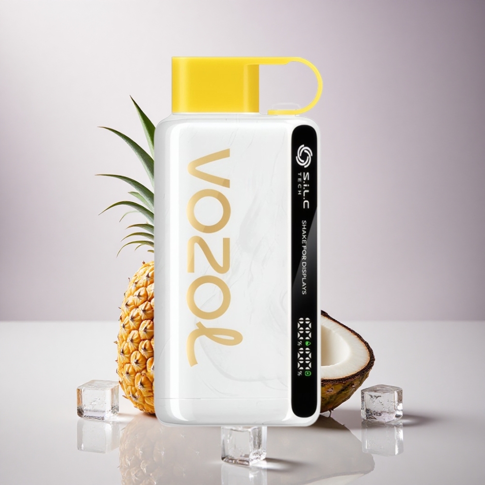 VOZOL STAR 9000/12000 Puffs Helado de Piña y Coco con Carga Rápida 30% y 650mAh